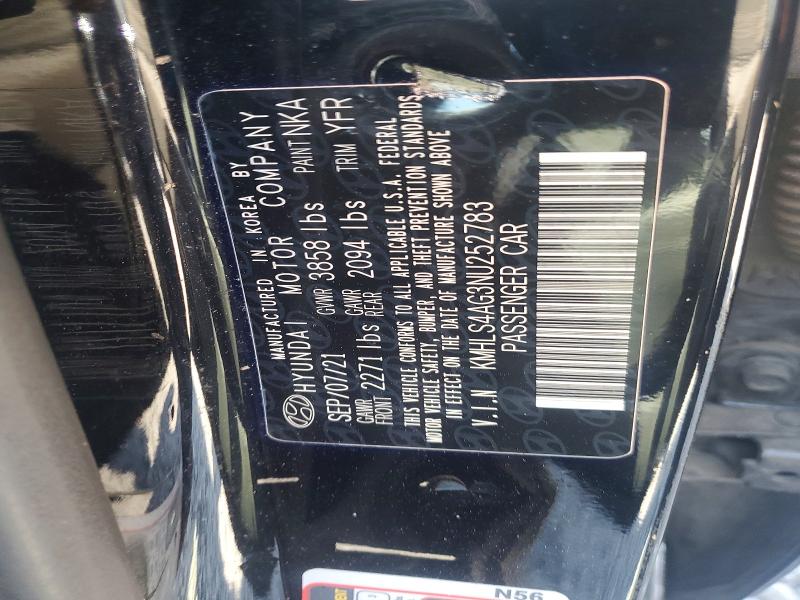 Aukcja sprzedaży 2022 Hyundai Elantra, vin: KMHLS4AG3NU252783, numer aukcji: 50686016