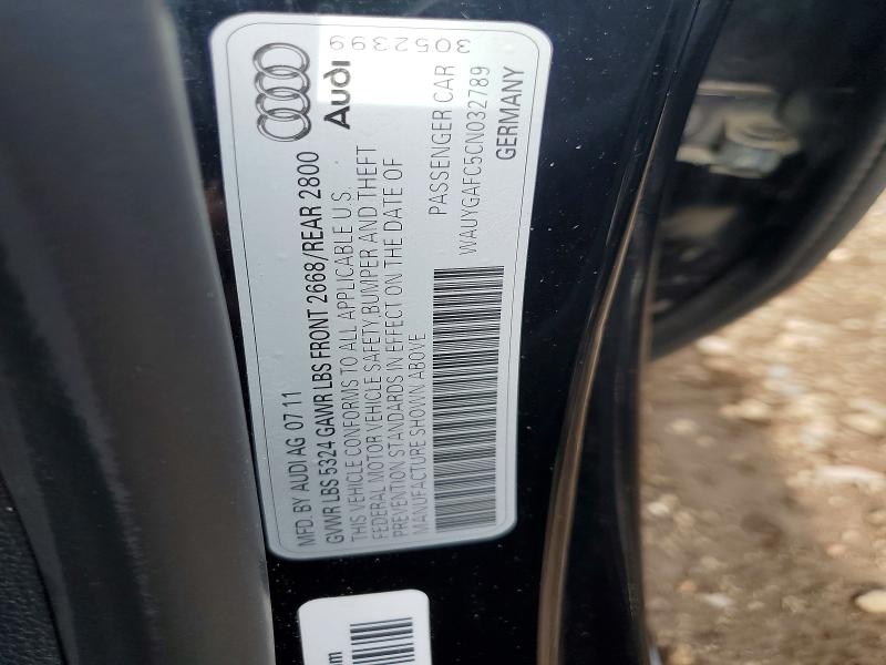 Auction sale of the 2012 Audi A7, vin: WAUYGAFC5CN032789, lot number: 49881616