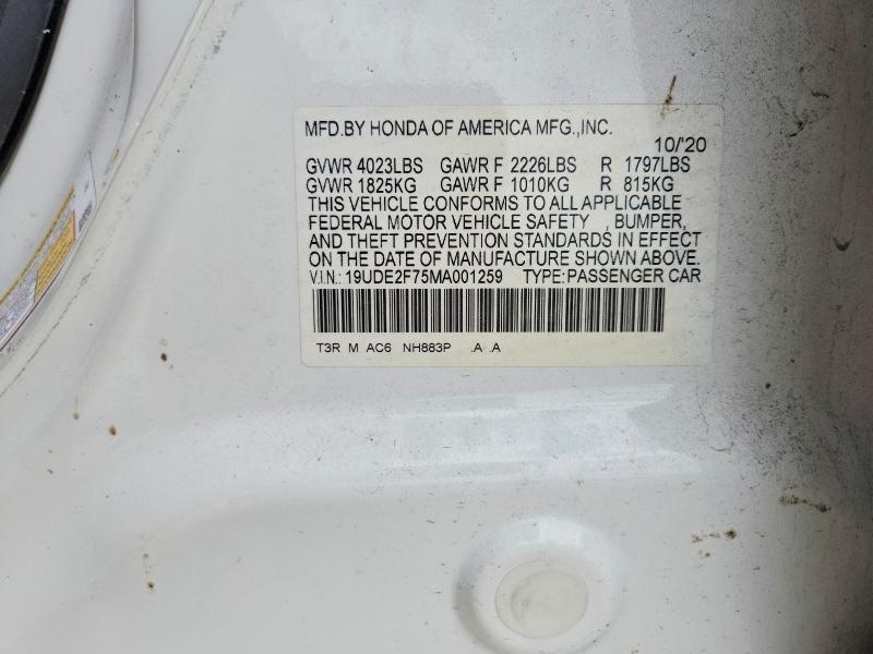 Aukcja sprzedaży 2021 Acura Ilx, vin: 19UDE2F75MA001259, numer aukcji: 49330416