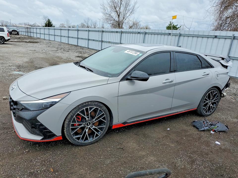 48741296 :رقم المزاد ، KMHLW4AK5NU008822 vin ، 2022 Hyundai Elantra N مزاد بيع