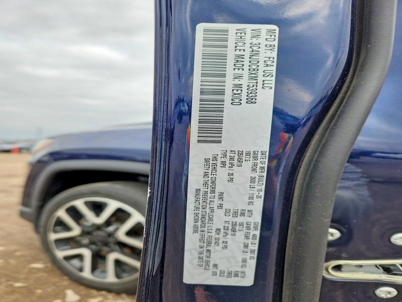 Продажа на аукционе авто 2021 Jeep Compass, vin: 3C4NJDCBXMT539368, номер лота: 48468876