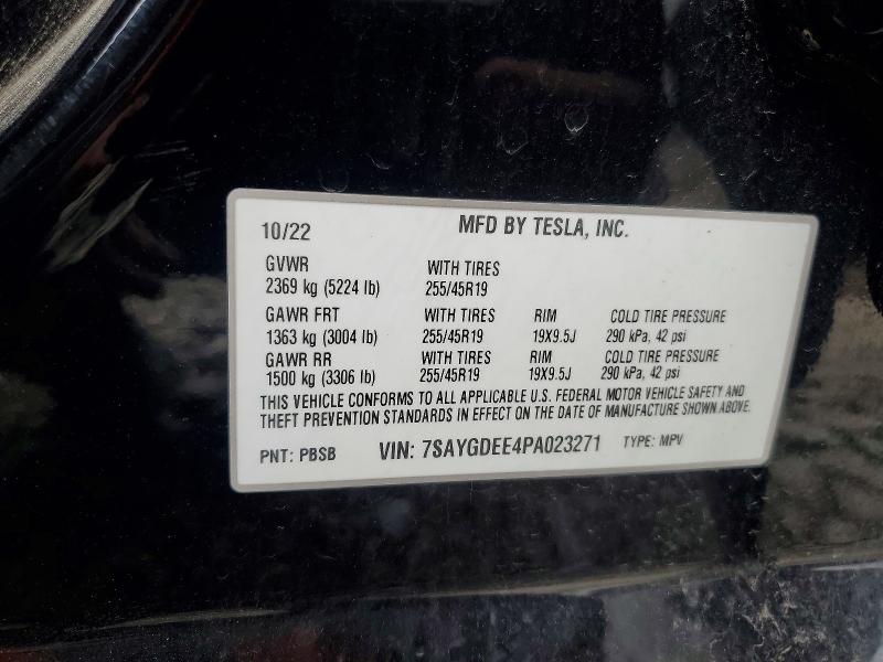 Aukcja sprzedaży 2023 Tesla Model Y, vin: 7SAYGDEE4PA023271, numer aukcji: 49005826