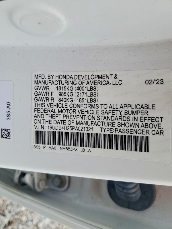 Aukcja sprzedaży 2023 Acura Integra, vin: 19UDE4H25PA021321, numer aukcji: 51953976