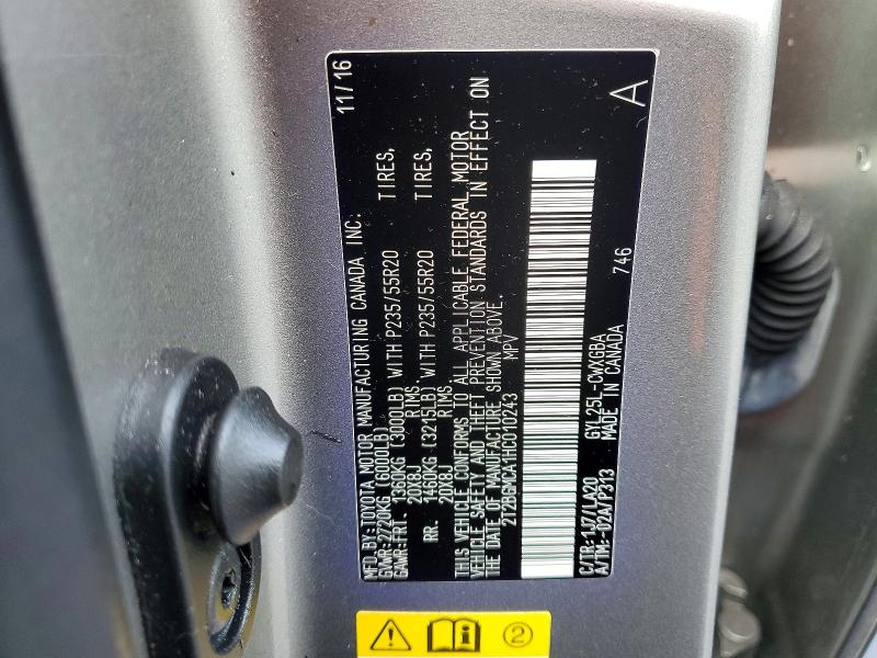 Продаж на аукціоні авто 2017 Lexus Rx 450h, vin: 2T2BGMCA1HC010243, номер лоту: 50302196