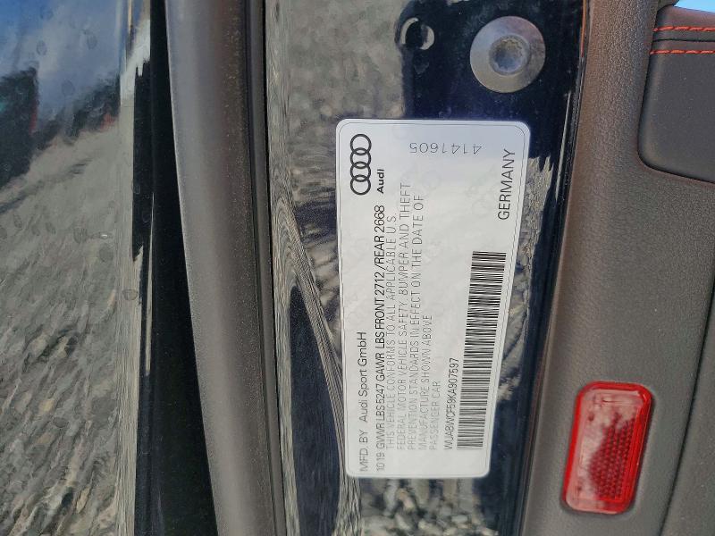 Продажа на аукционе авто 2019 Audi Rs5, vin: WUABWCF59KA907597, номер лота: 48403606