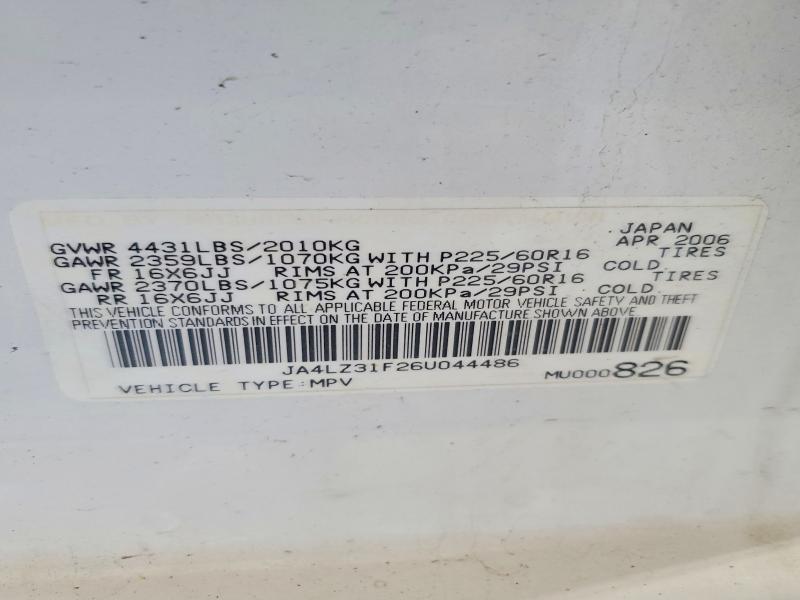 Aukcja sprzedaży 2006 Mitsubishi Outlander, vin: JA4LZ31F26U044486, numer aukcji: 48541546