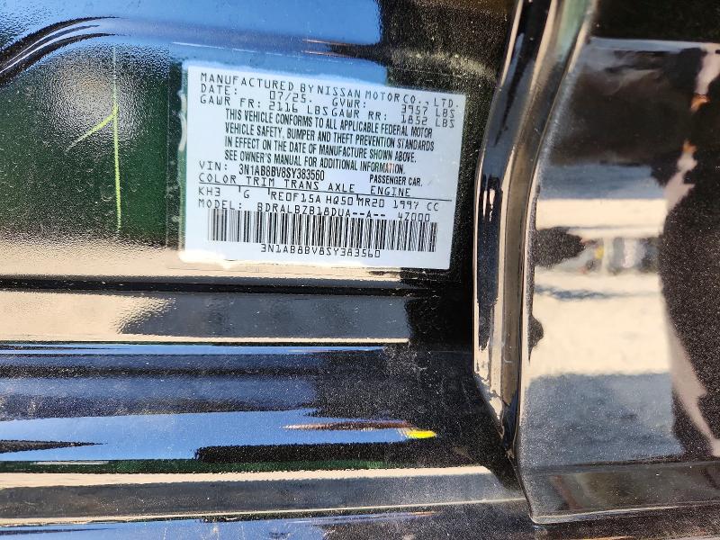 50234376 :رقم المزاد ، 3N1AB8BV8SY383560 vin ، 2025 Nissan Sentra مزاد بيع
