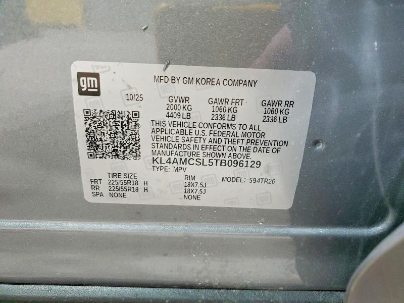 51345606 :رقم المزاد ، KL4AMCSL5TB096129 vin ، 2026 Buick Encore Gx مزاد بيع