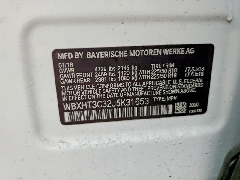 Aukcja sprzedaży 2018 Bmw X1, vin: WBXHT3C32J5K31653, numer aukcji: 48472776