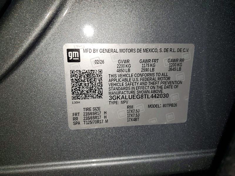 Продажа на аукционе авто 2026 Gmc Terrain, vin: 3GKALUEG8TL442030, номер лота: 49940116