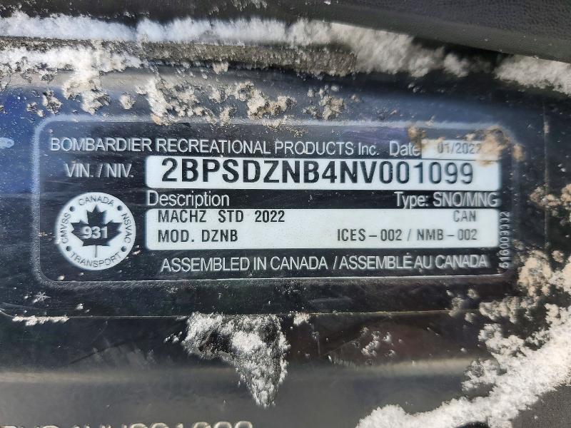 Продажа на аукционе авто 2022 Skid Mach Z 900 Ace Turb, vin: 2BPSDZNB4NV001099, номер лота: 47224256