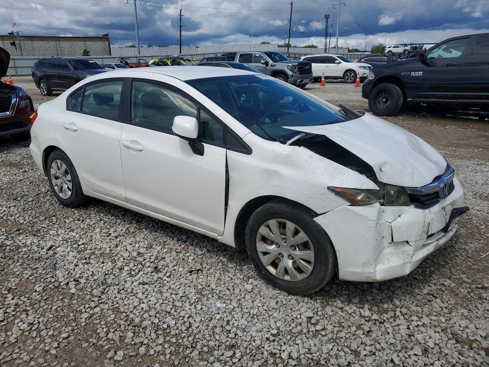 2012 Honda Civic მანქანა იყიდება აუქციონზე, vin: 2HGFB2F54CH607443, აუქციონის ნომერი: 51845526