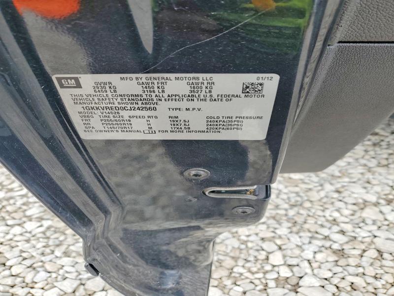 Aukcja sprzedaży 2012 Gmc Acadia, vin: 1GKKVRED0CJ242560, numer aukcji: 47551466