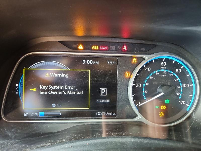 2018 Nissan Leaf მანქანა იყიდება აუქციონზე, vin: 1N4AZ1CP3JC308259, აუქციონის ნომერი: 50999456
