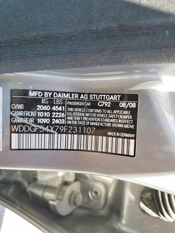 Продаж на аукціоні авто 2009 Mercedes-benz C, vin: WDDGF54X79F231107, номер лоту: 51835936