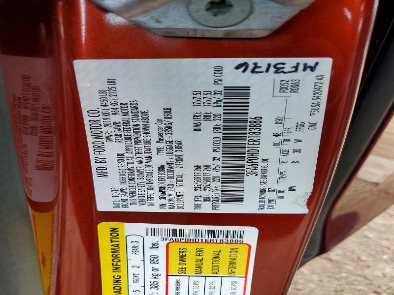 2014 Ford Fusion მანქანა იყიდება აუქციონზე, vin: 3FA6P0HD1ER183886, აუქციონის ნომერი: 49017126