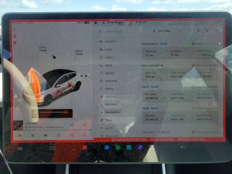 2018 Tesla Model 3 მანქანა იყიდება აუქციონზე, vin: 5YJ3E1EAXJF168785, აუქციონის ნომერი: 50077986