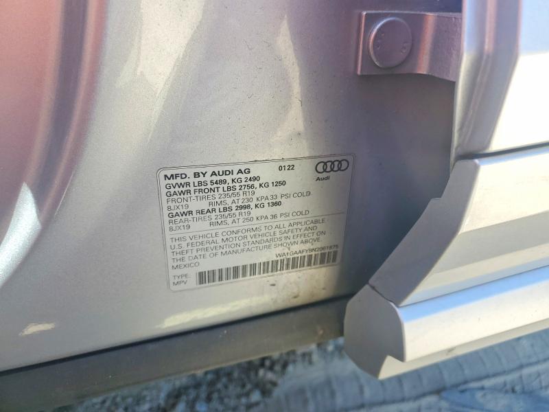 Aukcja sprzedaży 2022 Audi Q5, vin: WA1GAAFY8N2061875, numer aukcji: 46102736