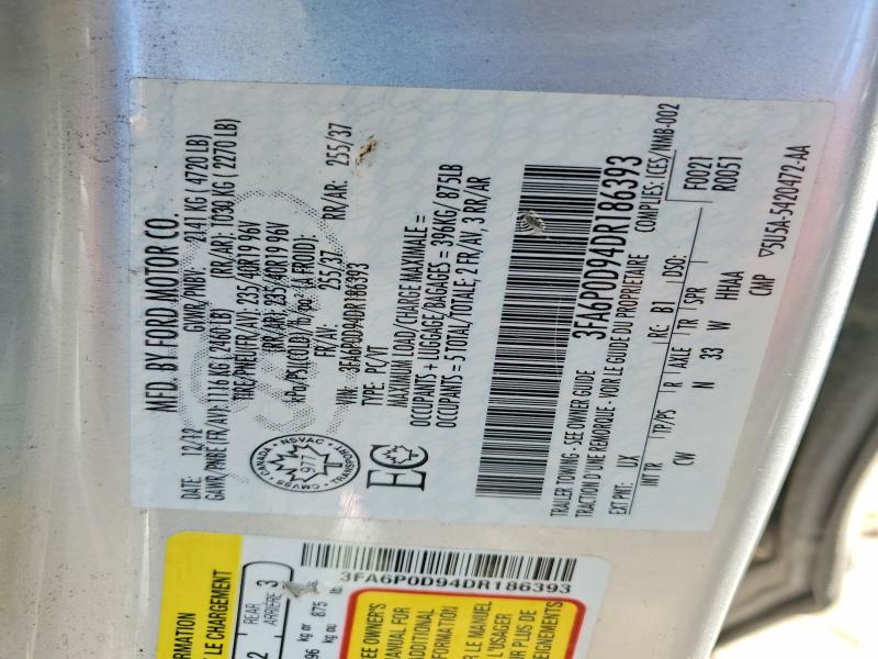 45734756 :رقم المزاد ، 3FA6P0D94DR186393 vin ، 2013 Ford Fusion مزاد بيع