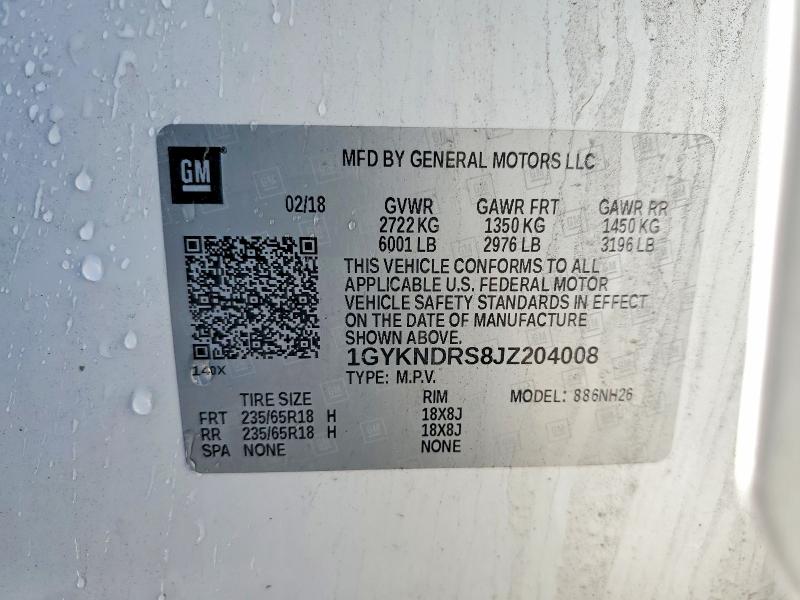 Aukcja sprzedaży 2018 Cadillac Xt5, vin: 1GYKNDRS8JZ204008, numer aukcji: 49365186