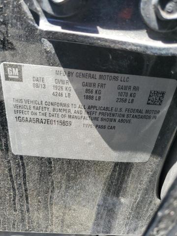 2014 Cadillac Ats მანქანა იყიდება აუქციონზე, vin: 1G6AA5RA7E0115859, აუქციონის ნომერი: 50456086