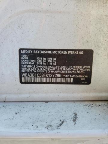 49182376 :رقم المزاد ، WBA3B1C58FK137296 vin ، 2015 Bmw 320 مزاد بيع