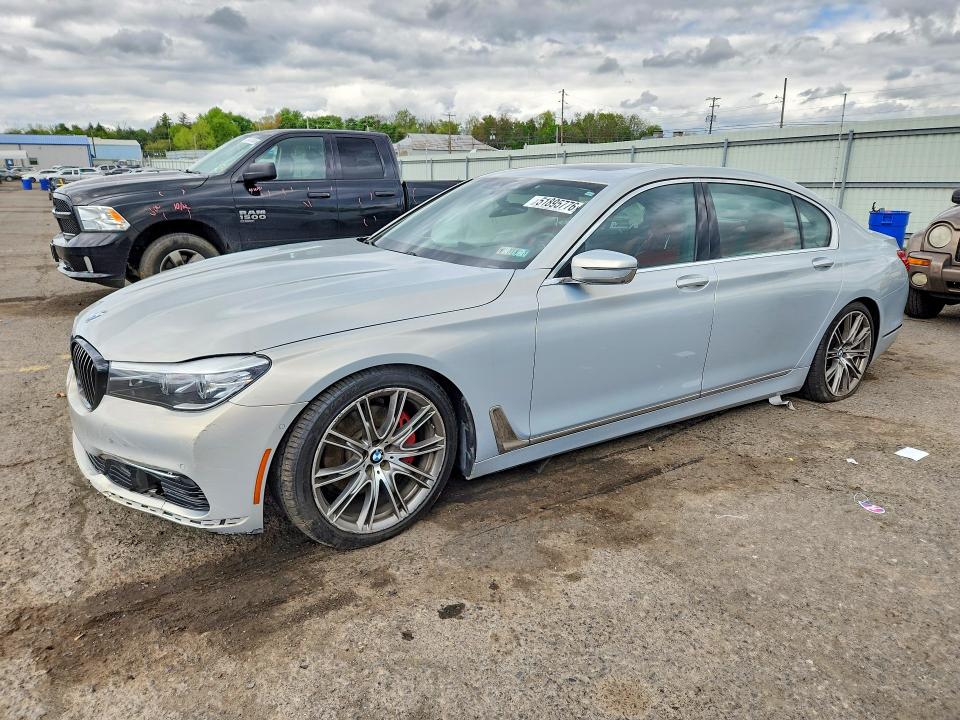2016 Bmw 740 მანქანა იყიდება აუქციონზე, vin: WBA7E2C50GG739080, აუქციონის ნომერი: 51895776