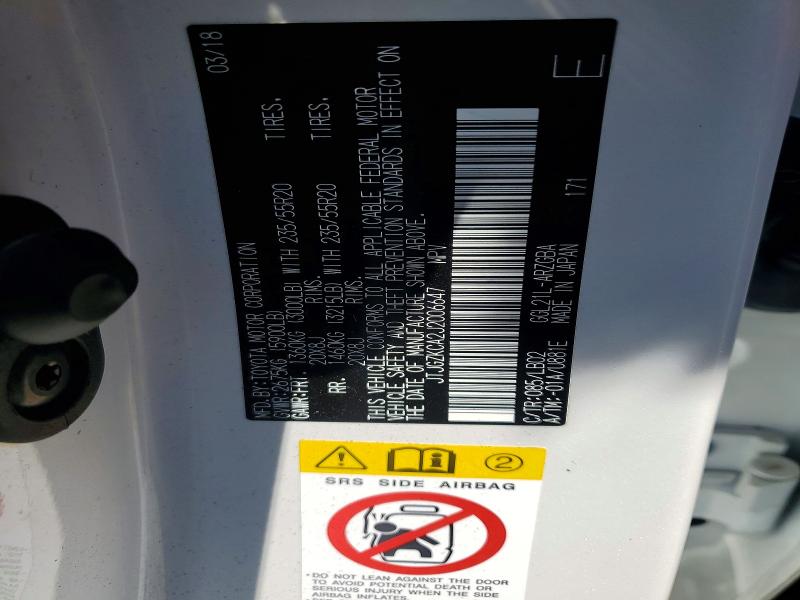 Продаж на аукціоні авто 2018 Lexus Rx, vin: JTJGZKCA2J2006647, номер лоту: 49458626