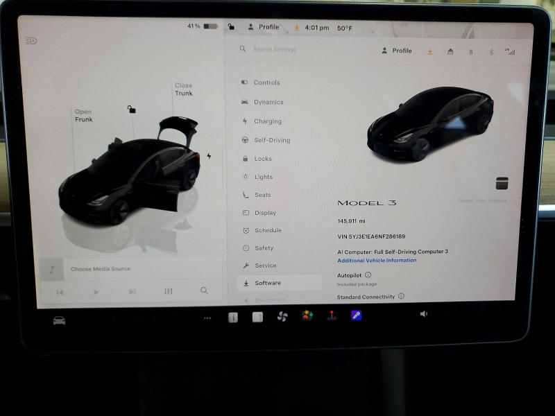 2022 Tesla Model 3 მანქანა იყიდება აუქციონზე, vin: 5YJ3E1EA6NF286189, აუქციონის ნომერი: 50073746
