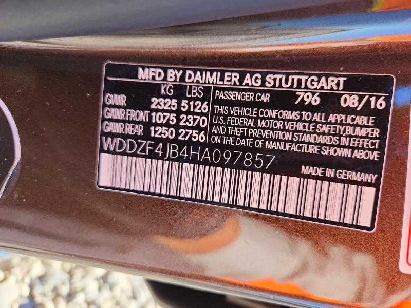 Продажа на аукционе авто 2017 Mercedes-benz E, vin: WDDZF4JB4HA097857, номер лота: 49172336