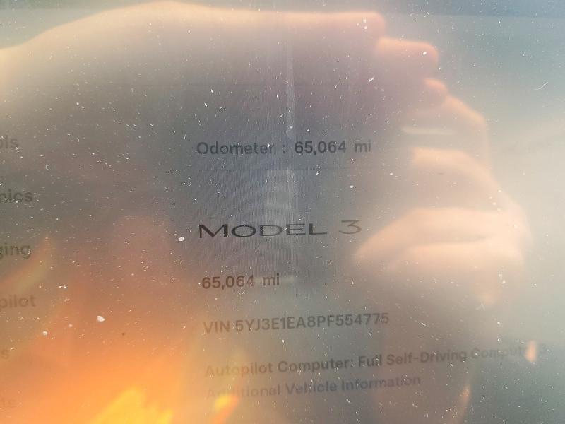 Продажа на аукционе авто 2023 Tesla Model 3, vin: 5YJ3E1EA8PF554775, номер лота: 48741666
