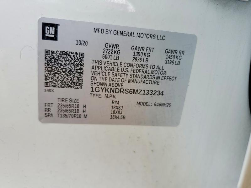 Продаж на аукціоні авто 2021 Cadillac Xt5, vin: 1GYKNDRS6MZ133234, номер лоту: 51804666