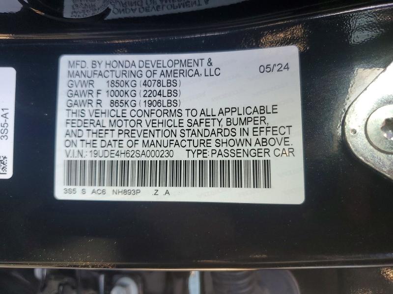 Продажа на аукционе авто 2025 Acura Integra, vin: 19UDE4H62SA000230, номер лота: 48462976