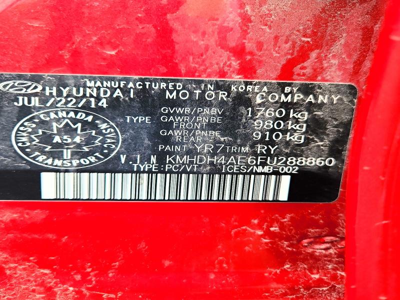 Aukcja sprzedaży 2015 Hyundai Elantra, vin: KMHDH4AE6FU288860, numer aukcji: 46001946