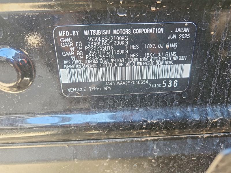 Aukcja sprzedaży 2025 Mitsubishi Eclipse Cross, vin: JA4ATWAA2SZ046654, numer aukcji: 50856296