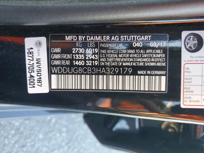 Продажа на аукционе авто 2017 Mercedes-benz S, vin: WDDUG8CB3HA329179, номер лота: 48011586