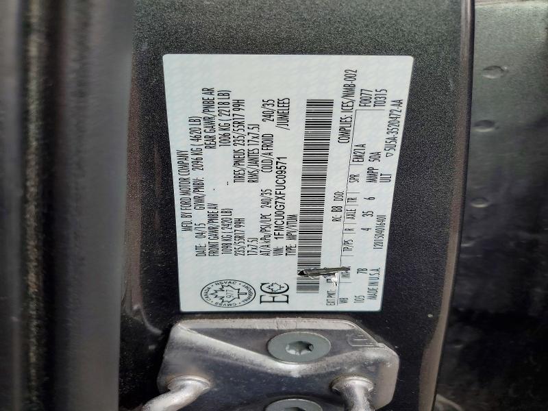 Aukcja sprzedaży 2015 Ford Escape, vin: 1FMCU0G7XFUC09571, numer aukcji: 48817206