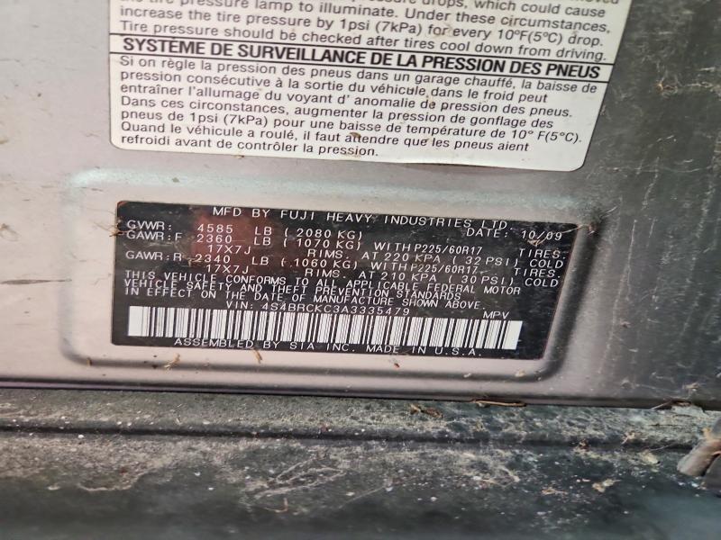 Продаж на аукціоні авто 2010 Subaru Outback, vin: 4S4BRCKC3A3335479, номер лоту: 51026476
