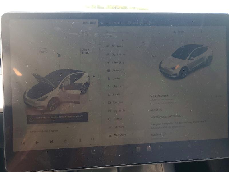 Продажа на аукционе авто 2022 Tesla Model Y, vin: 7SAYGDEE5NF510026, номер лота: 49089776