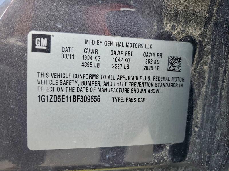 Продаж на аукціоні авто 2011 Chevrolet Malibu, vin: 1G1ZD5E11BF309656, номер лоту: 50447886