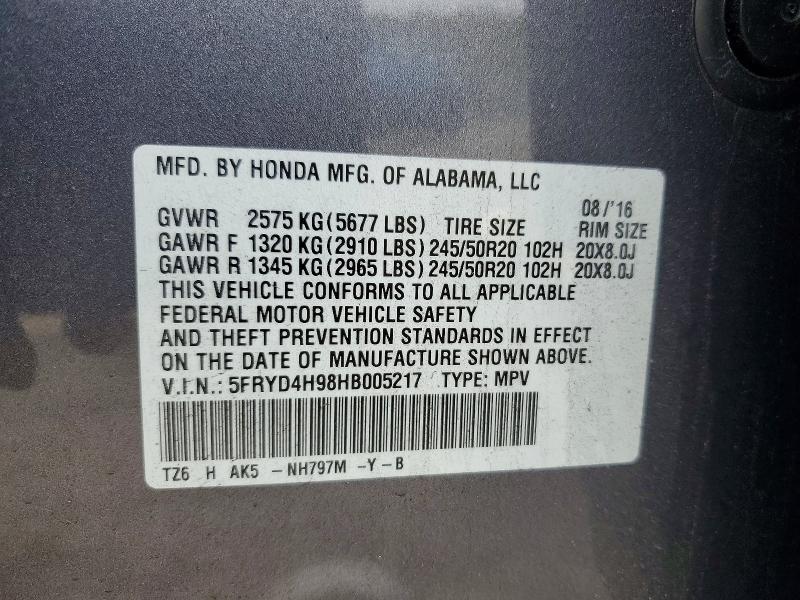 Aukcja sprzedaży 2017 Acura Mdx, vin: 5FRYD4H98HB005217, numer aukcji: 51324586