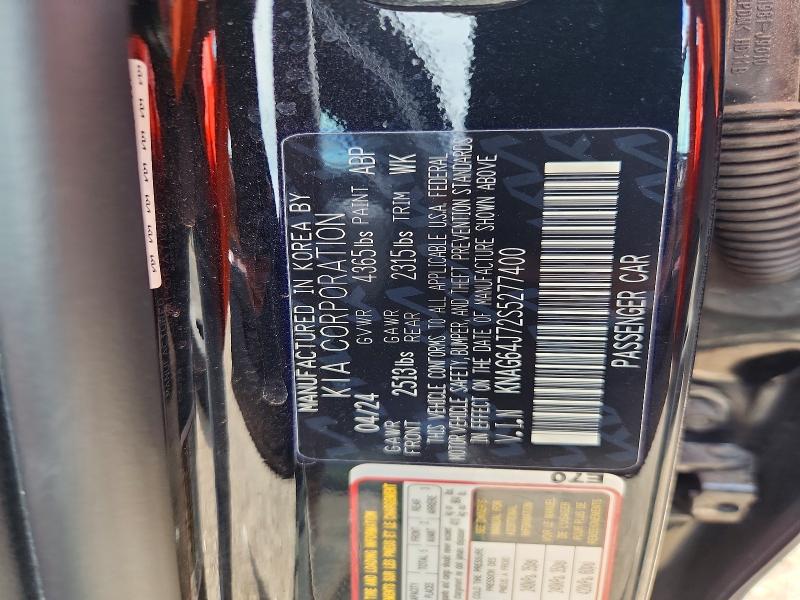 Aukcja sprzedaży 2025 Kia K5, vin: KNAG64J72S5277400, numer aukcji: 51108546