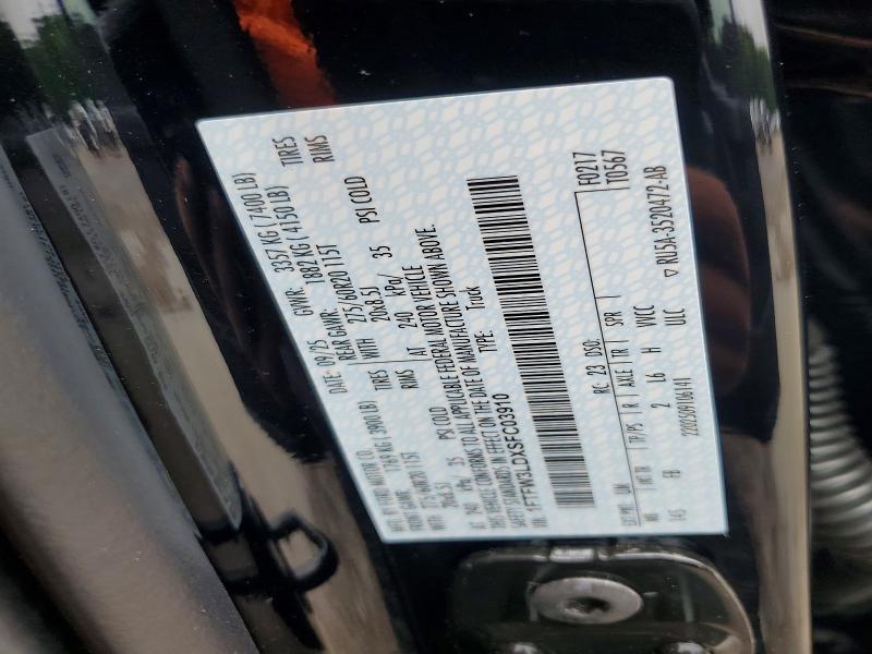 Продажа на аукционе авто 2025 Ford F150, vin: 1FTFW3LDXSFC03910, номер лота: 51399936