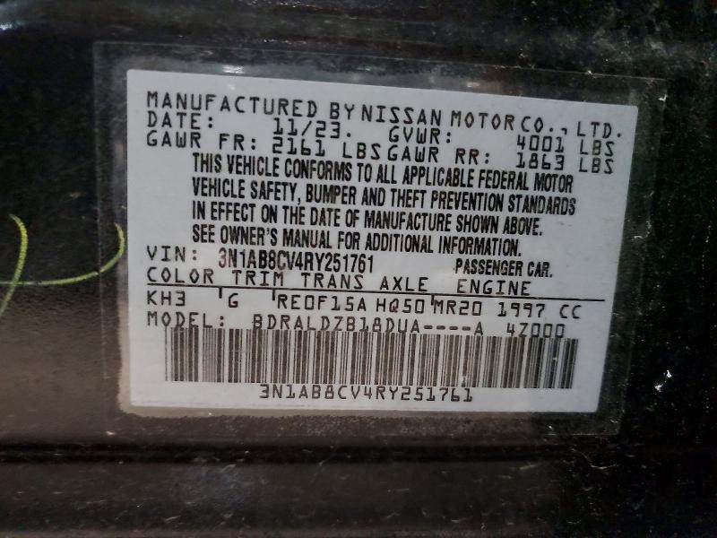 Продаж на аукціоні авто 2024 Nissan Sentra, vin: 3N1AB8CV4RY251761, номер лоту: 51850196
