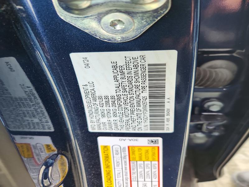 2024 Honda Accord მანქანა იყიდება აუქციონზე, vin: 1HGCY1F3XRA057425, აუქციონის ნომერი: 50852456