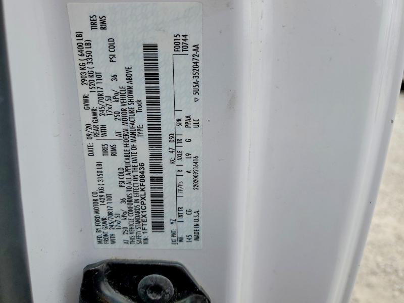 Aukcja sprzedaży 2020 Ford F150, vin: 1FTEX1CPXLKF08436, numer aukcji: 49257246