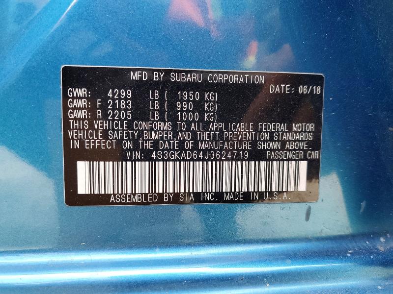 Aukcja sprzedaży 2018 Subaru Impreza, vin: 4S3GKAD64J3624719, numer aukcji: 48709556