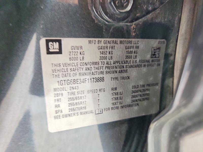 Aukcja sprzedaży 2015 Gmc Canyon, vin: 1GTG6BE34F1173888, numer aukcji: 51128926