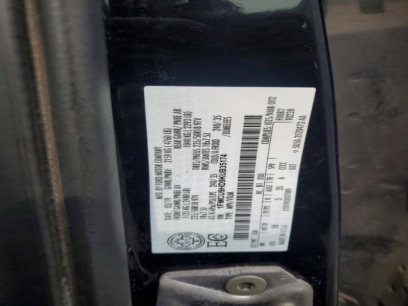 Aukcja sprzedaży 2019 Ford Escape, vin: 1FMCU9HD9KUB35174, numer aukcji: 48401616