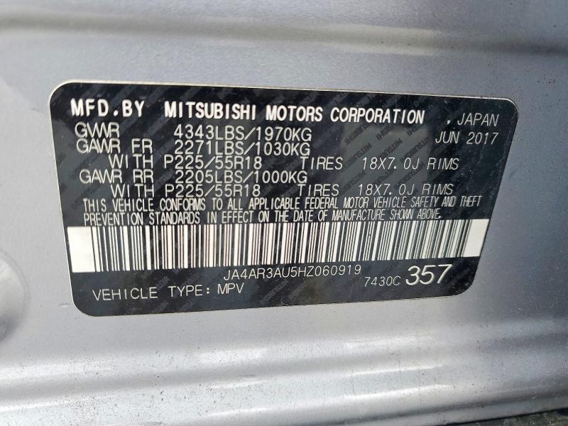 Продаж на аукціоні авто 2017 Mitsubishi Outlander Sport, vin: JA4AR3AU5HZ060919, номер лоту: 48827066